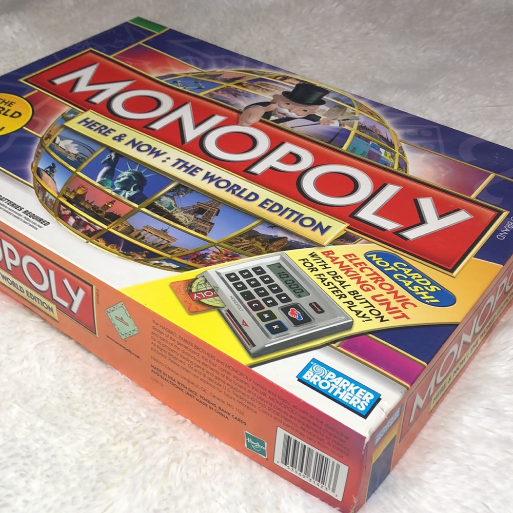 Monopoly Here & Now The World Edition Credit Cards Not Cash Game Board Hasbro - Picture 4 of 13